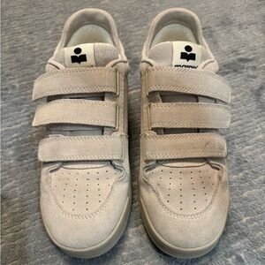 Isabel Marant Oney Suede Low-Top Sneakers